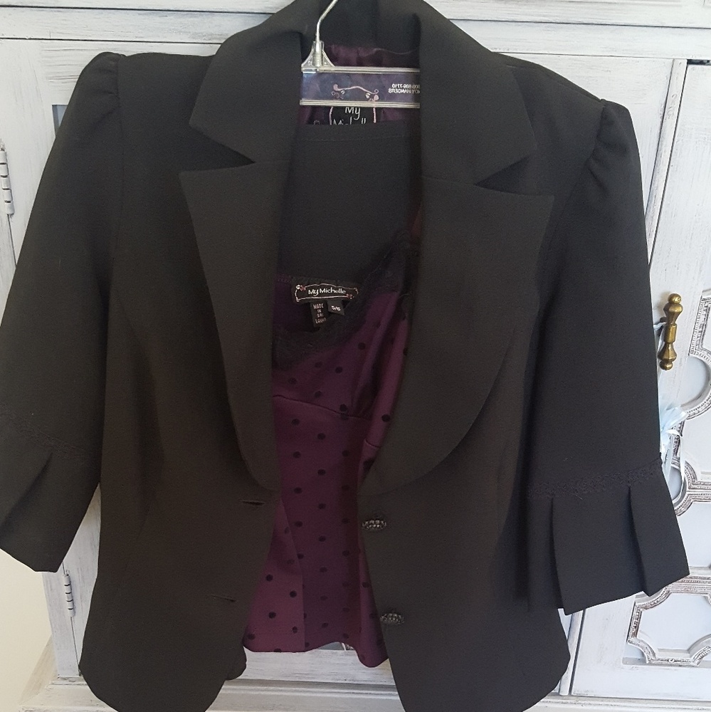 3 piece skirt suit business outfit